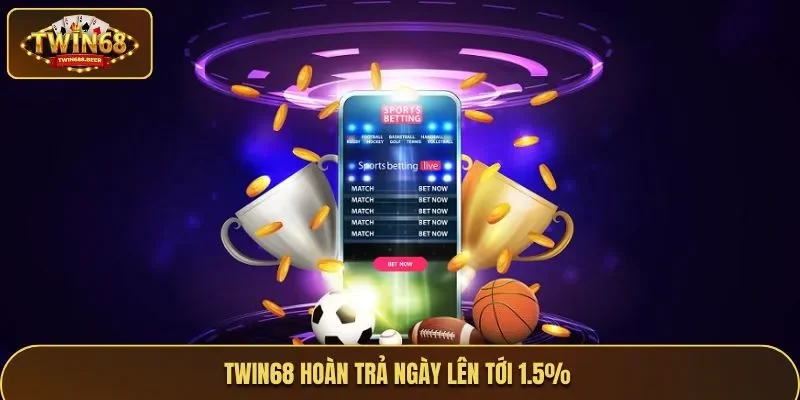 Khuyến mãi Twin68 với chương trình hoàn trả ngày lên tới 1.5%